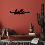Wallity Gancho de pared metálico negro